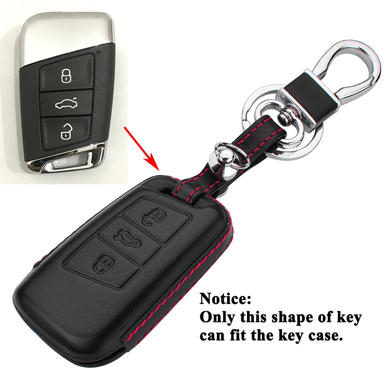 Чехол SEEYULE из натуральной кожи для автомобильного ключа оболочка ключей