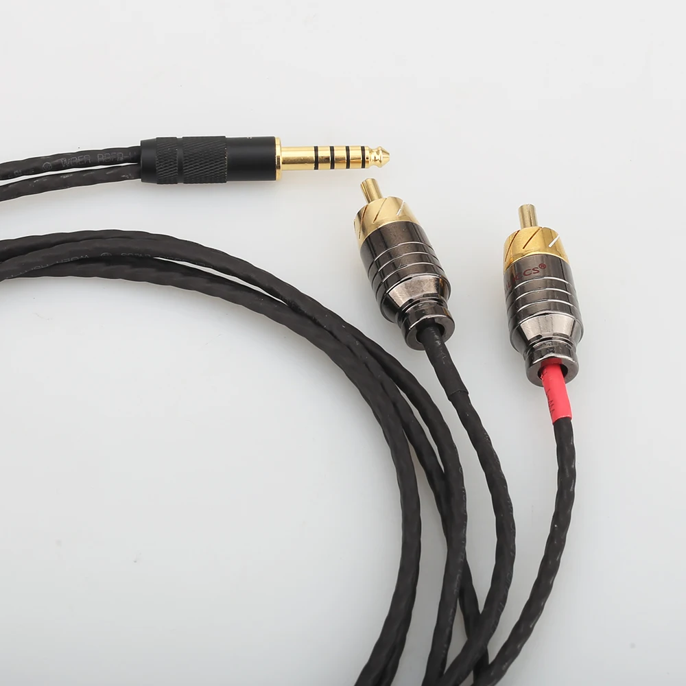 Audiocrast 4 мм сбалансированный штекер на 2 RCA Штекерный кабель для цифрового