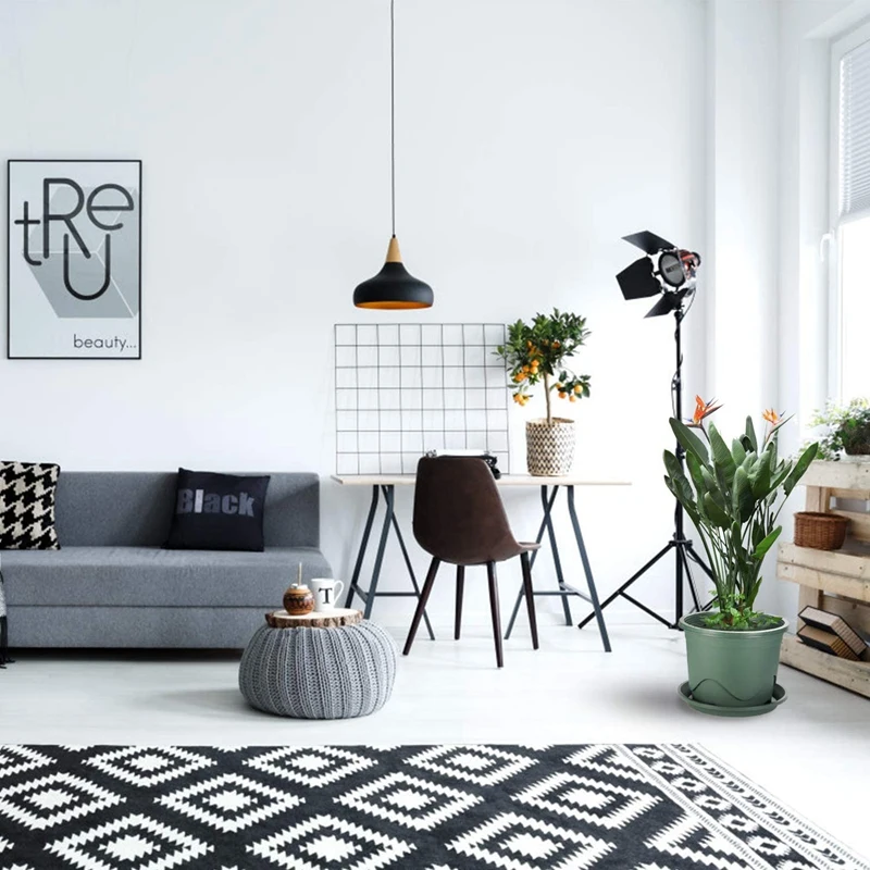 

Plant Plastic Flower Pots, Small Plant Flower Pots, Nursery Flower Pots with Drainage Holes and Trays, 8 Pcs