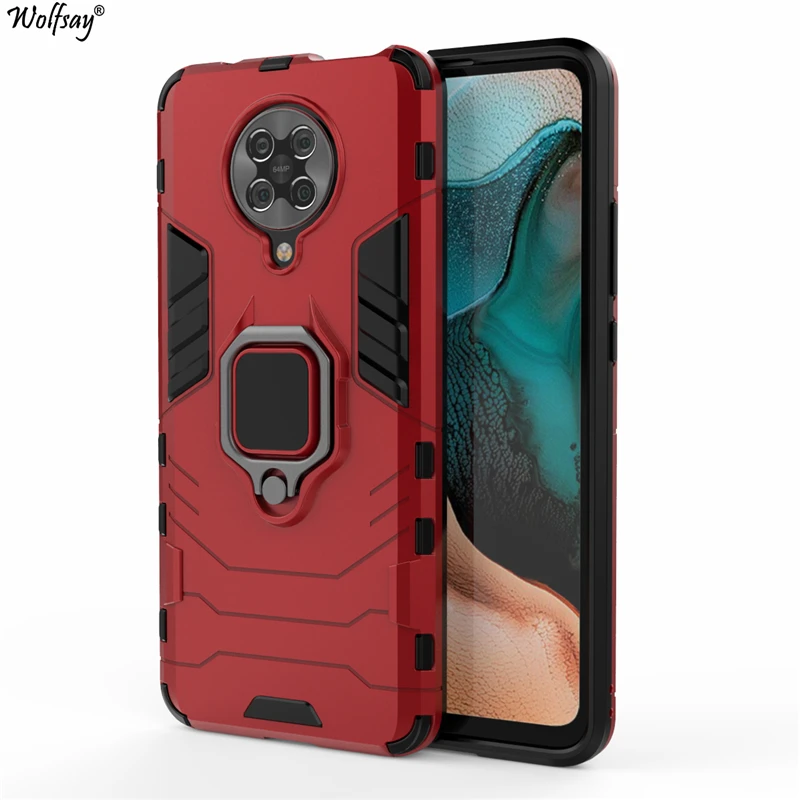 Для Xiaomi Redmi K30 чехол Pro автомобильный держатель бронированный s Жесткий ПК и мягкий