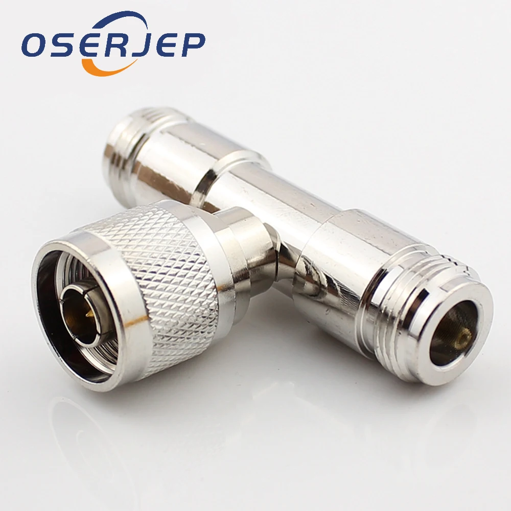 Переходник N-Type Male-Dual 2 Female с тройной Т-образной радиочастотной антенной 3-полосный