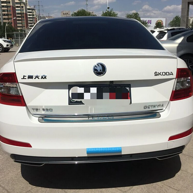 Для Octavia Спойлер ABS Материал заднего крыла автомобиля праймер цвет задний спойлер