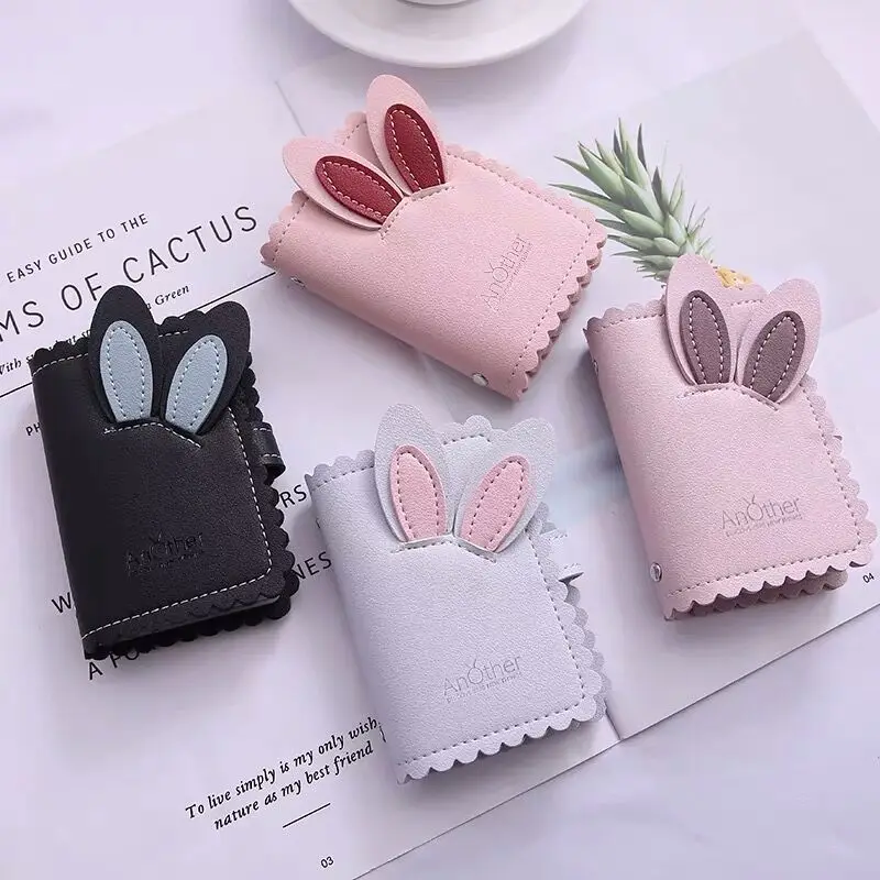 1 шт. Новый чехол для карт из ПУ 26 бит Kawaii Rabbit кредитный банк держатель карточки