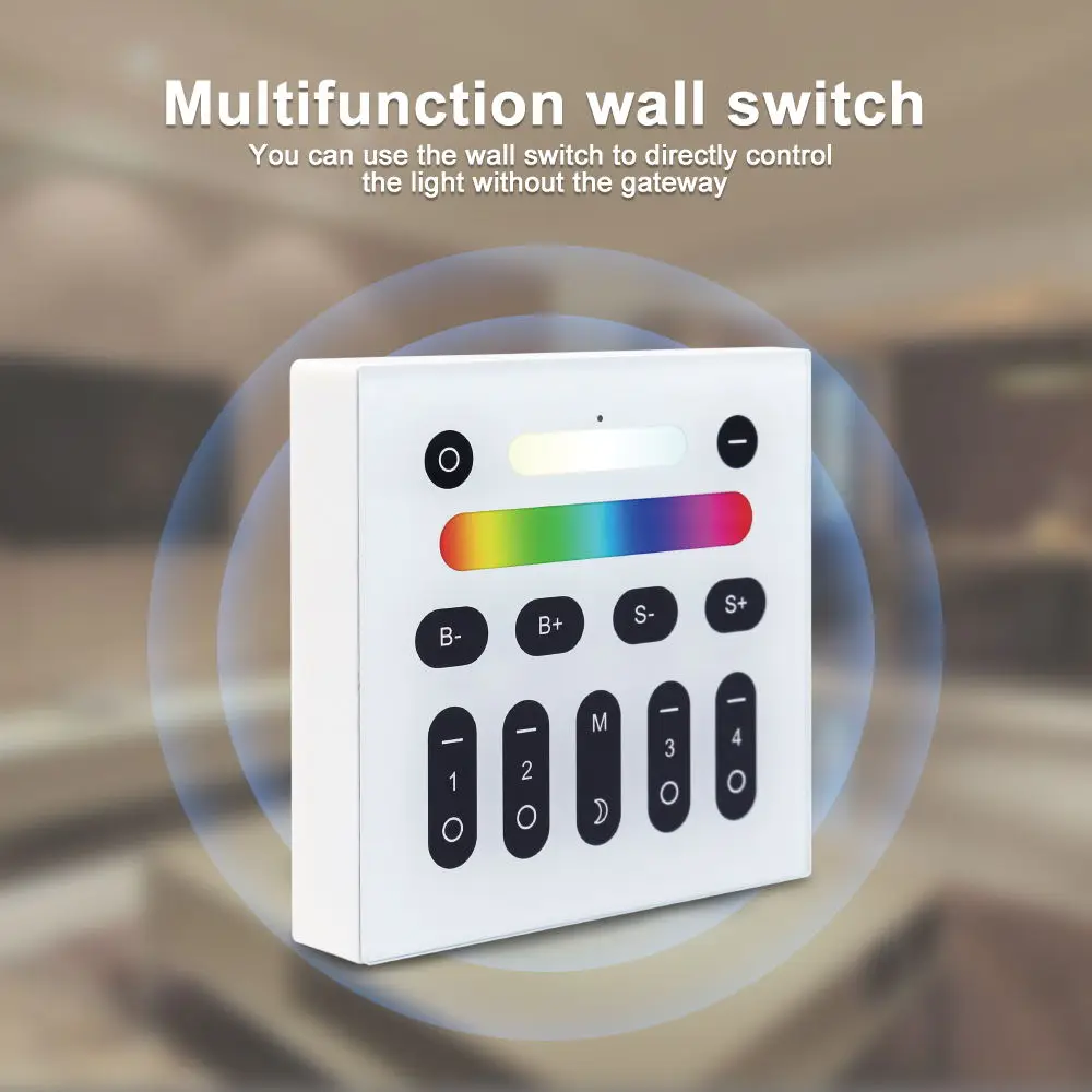 G светодиодный Интеллектуальный светильник OPTO zigbee plus RGB + CCT 6 Вт/9 Вт/12 Вт настенный