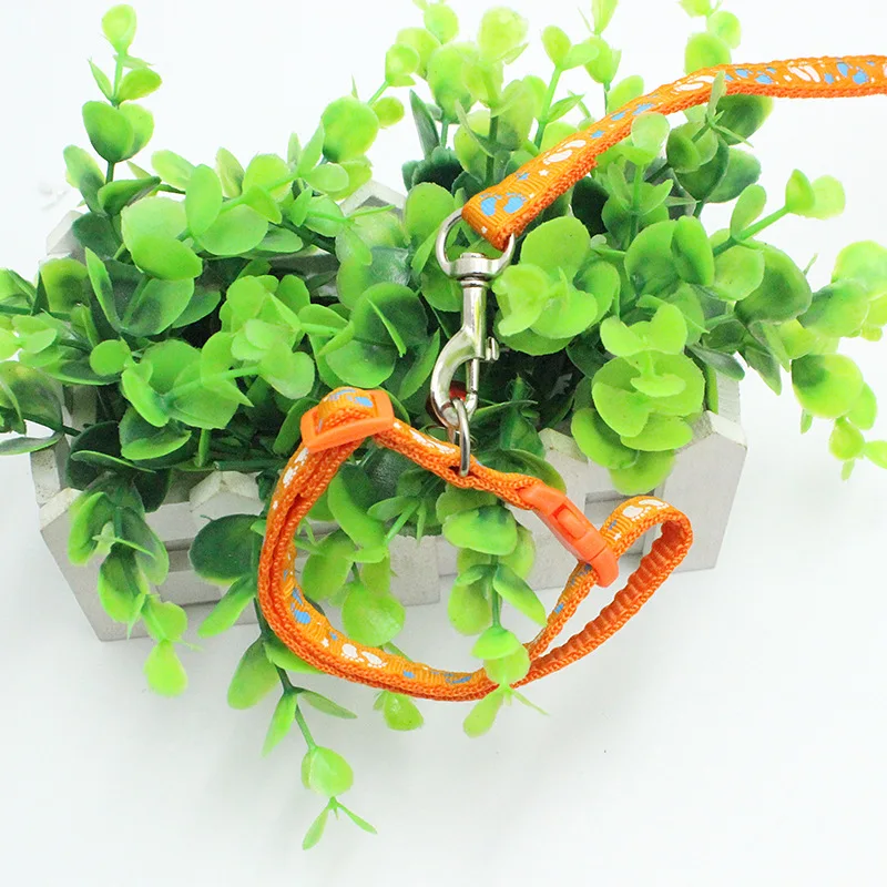 Прогулочная модная Милая Регулируемая маленькая собака с принтом лапы для щенка