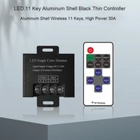 DC12-24V11key RF433 30A Aluminum Shell 0-100 Dimme Controller r for 5050 5630 2835 3528 Single color LED light strip