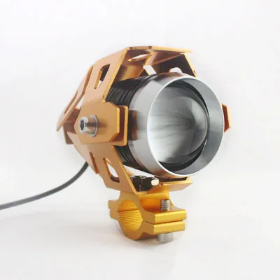 Gold Colour Shell 125 Вт U5 светодиодные фары для работы противотуманная фара Лазерная фара ближнего света U5 для мотоцикла Черная оболочка - Цвет: Gold Colour Shell