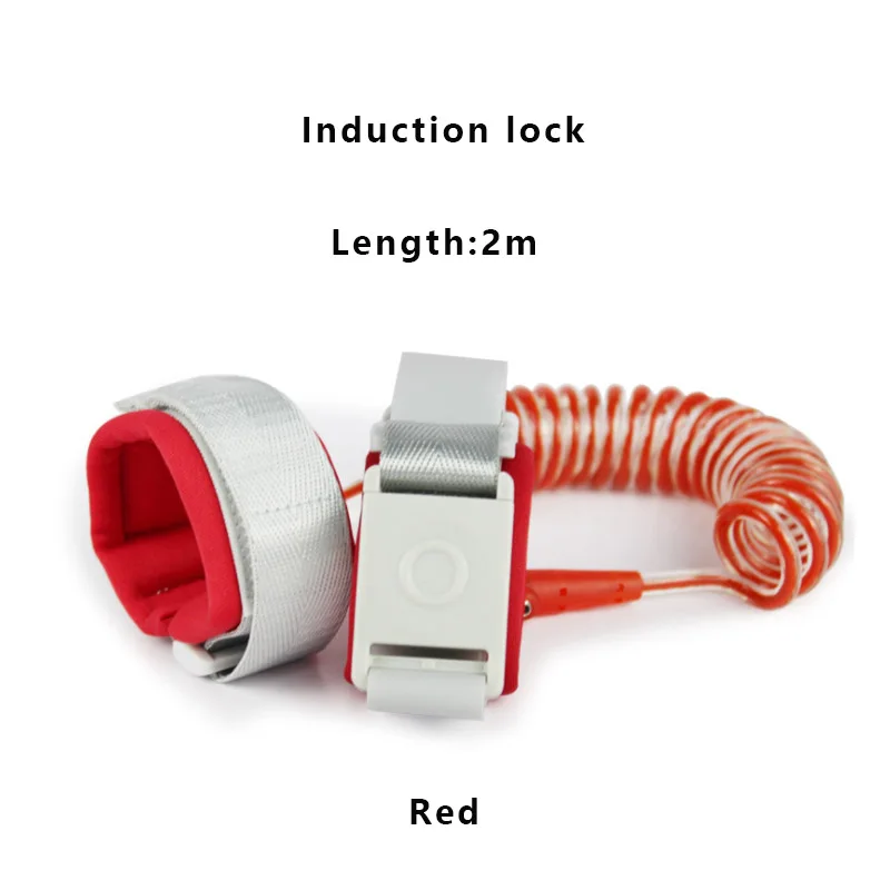 Induction lock Анти-потерянный соединитель на запястье поводок для ребенка безопасности жгут бандаж для беременных веревка открытый ходьба ручной ремень браслет анти-потеря детей - Цвет: Induction lock