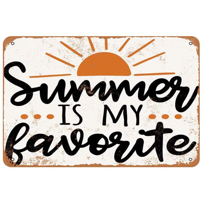 Металлическая винтажная Жестяная Табличка для пляжа булавка потертый Шикарный