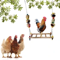 chicken ladder swing wooden chicken perch bird perch stand coop pet accessories