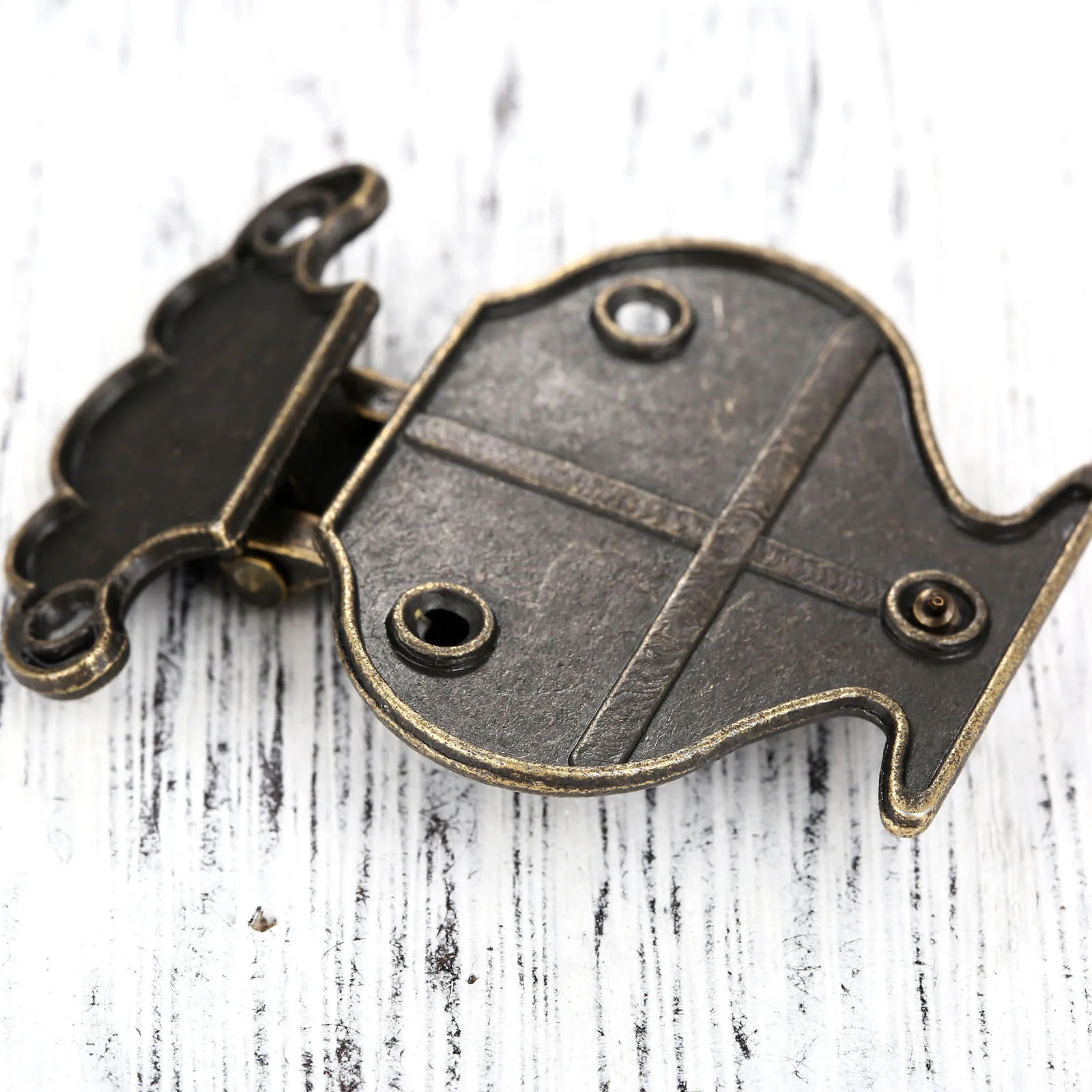 2 шт. античная бронза коробка защелка фиксаторами 40*51 мм ремешок с пряжкой