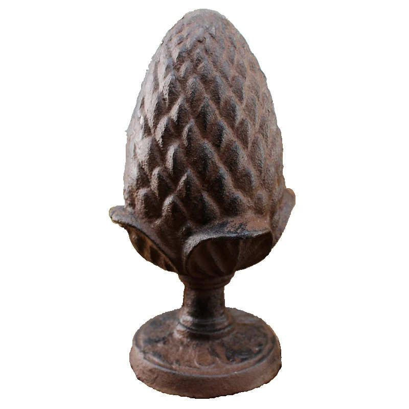 Винтажные чугунные фигурки в форме сосны с круглым основанием домашний садовый