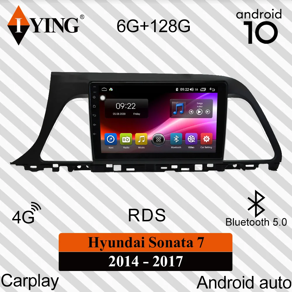 Автомагнитола на Android для Hyundai Sonata 7 Left 2014 2017 мультимедийный видеоплеер GPS