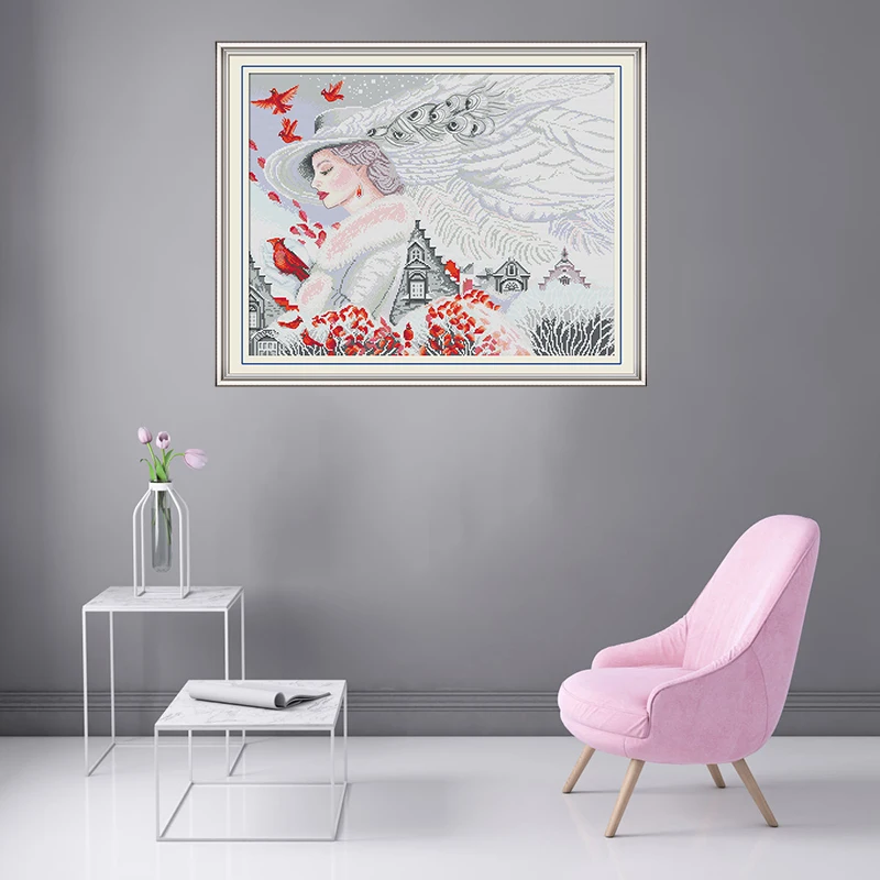 Joy Sunday Новый Набор для вышивки крестиком набор рукоделия DMC 11 и 14CT ручной работы