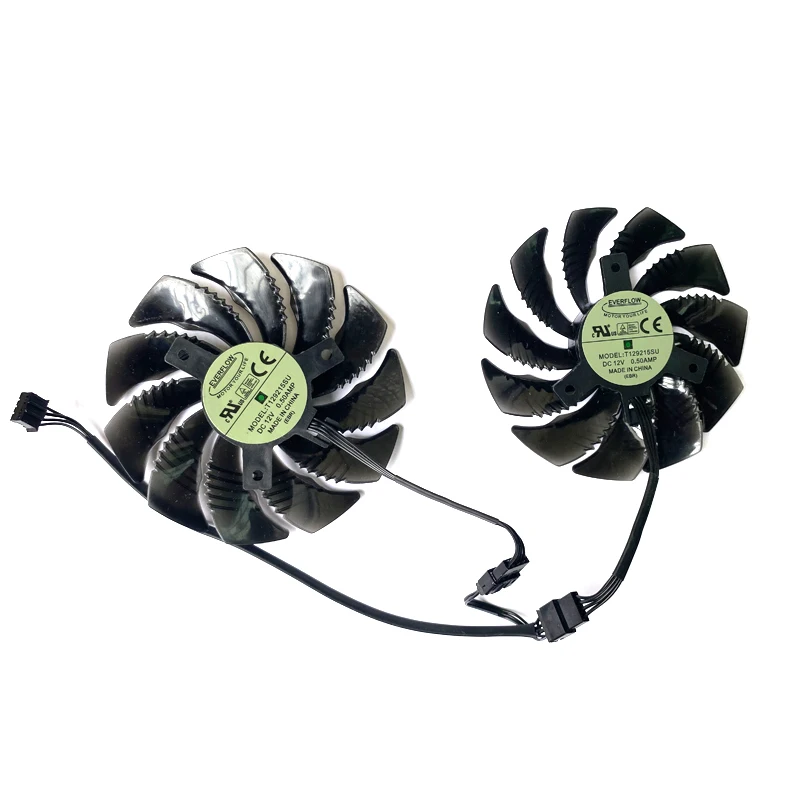Вентилятор охлаждения для карт Gigabyte GTX1060 P106 1050 1070 RX 470 480 570 580 2 шт. 85 мм T129215SU |