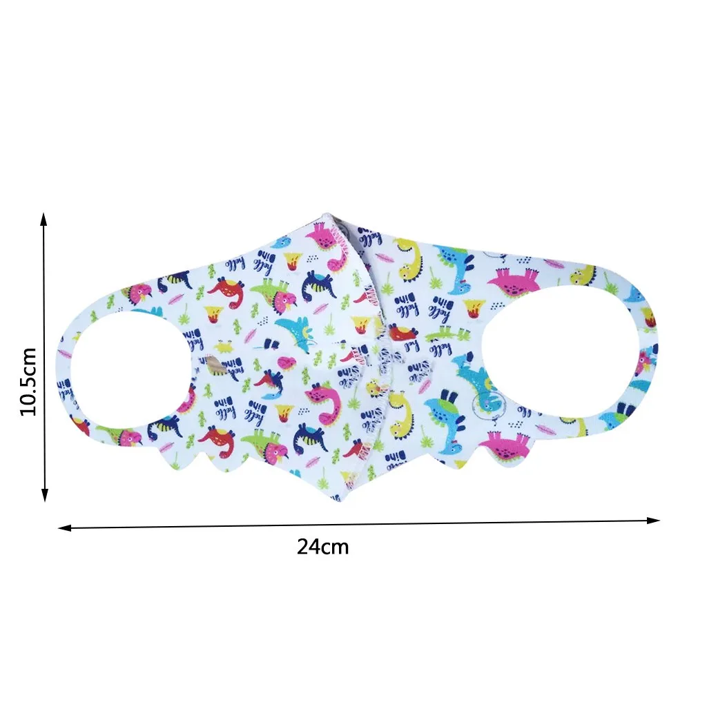 

4PC Children's Fashion Thin Cute Anti-Fog Haze Mask Washable and Reusable masque enfant lavable Children Dustproof Mouth Mask A5