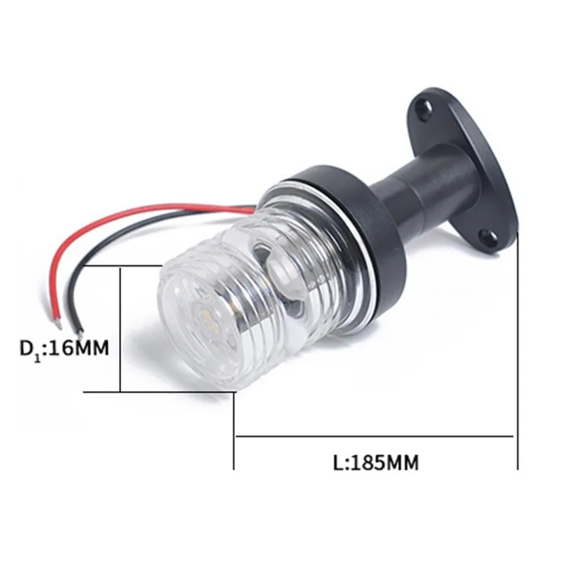 12V Белый светодиодный фонарь якоря складной вниз светодиодный фонарь навигации для яхты для парусного спорта сигнальный фонарь навигационный сигнал индикаторная лампа