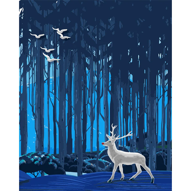 2020 Горячая Распродажа картина с изображением оленя по номерам номерами для