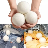 568cm natural wool dryer balls organic reusable large softener laundry washing balls for clothes laundry fabric softener clean