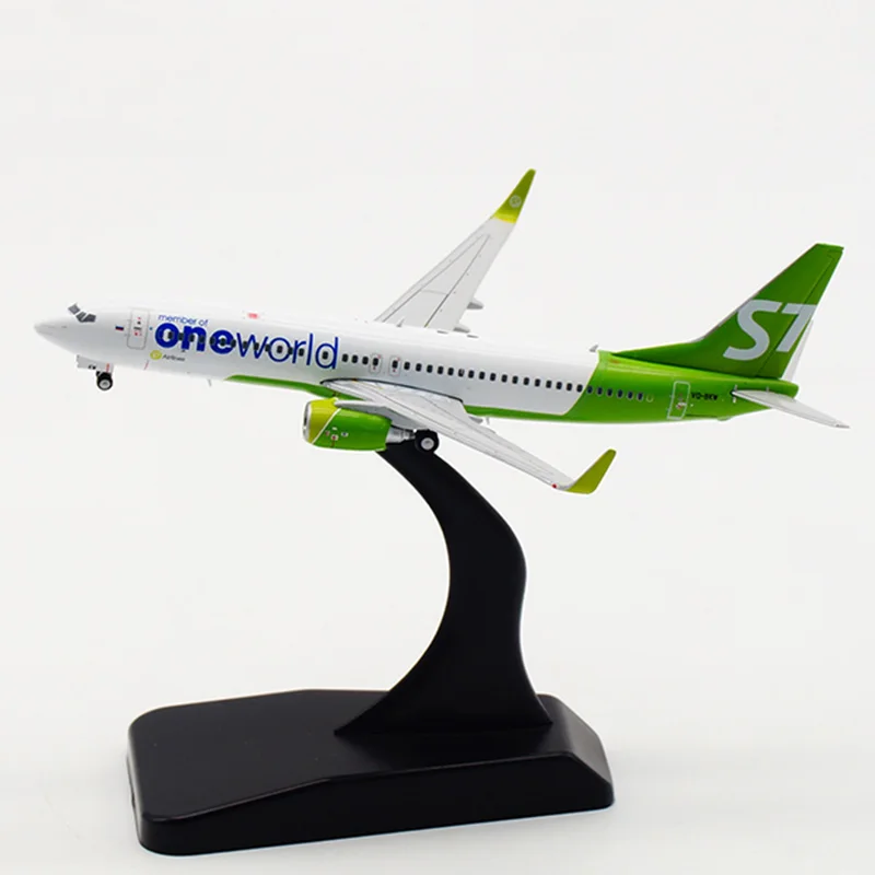 Россия 10 см Boeing B737 800 LH4086 S7 сибирская авиакомпания 1/400 Масштаб Модель самолета