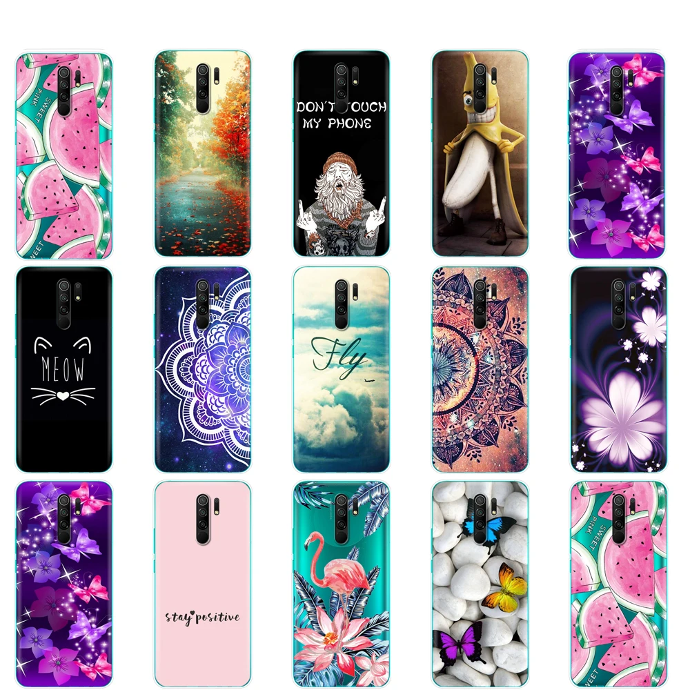 For xiaomi redmi 9 Case Silicon Back Cover Phone Case For redmi 9 Soft Case 6.53 inch etui coque shockproof Transparent fundas
