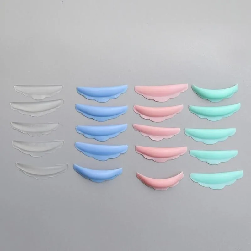 

5 Pair Silicone Eyelash Gasket Eyelash Perm Pad Recycling 3D Lashes Eyelash Makeup Lifting Curler Rods Tool Shield S4J9