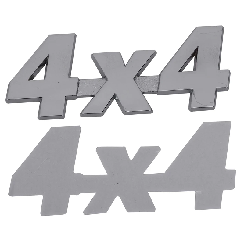 Серебристый металл 4x4 узор автомобильный значок наклейка клей Декор в виде