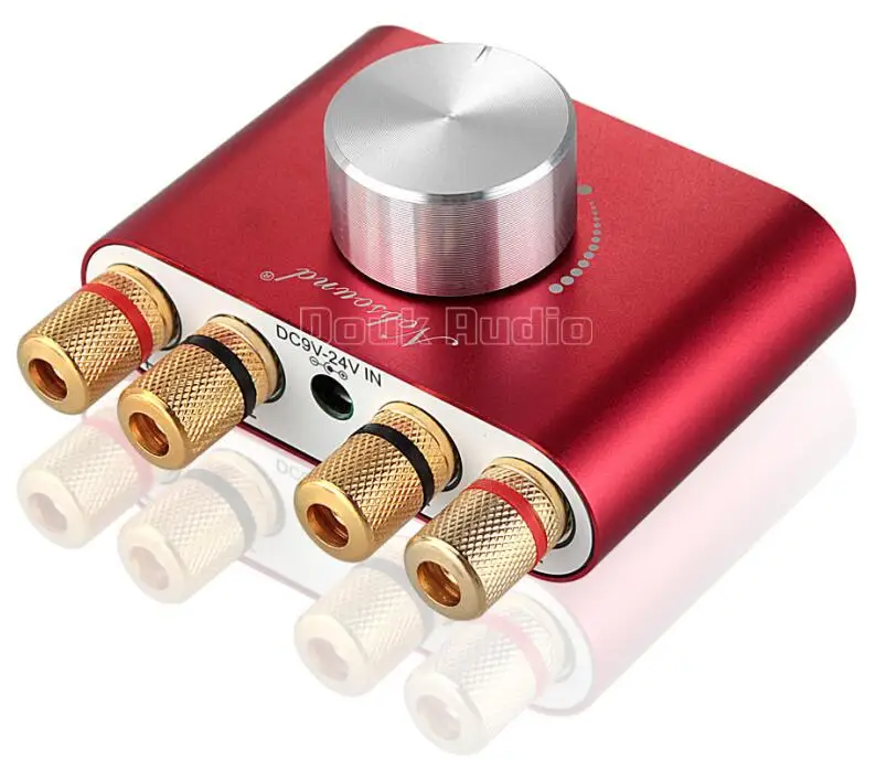 Nobsound Мини Bluetooth 5,0 HiFi TPA3116 цифровой усилитель стерео аудио 2,0 канальный усилитель звука 100 Вт усилитель мощности - Цвет: Красный