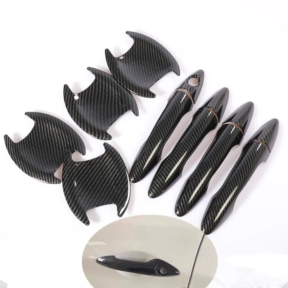 

For Hyundai Accent / i25 2010 2011 2012 2013 2014 2015 New Carbon Fiber Car Door Handle Cover Trim Sticker Styling Accessories