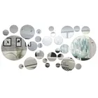 32 шт. круглые зеркальные настенные наклейки для украшения дома обои наклейки для комнаты