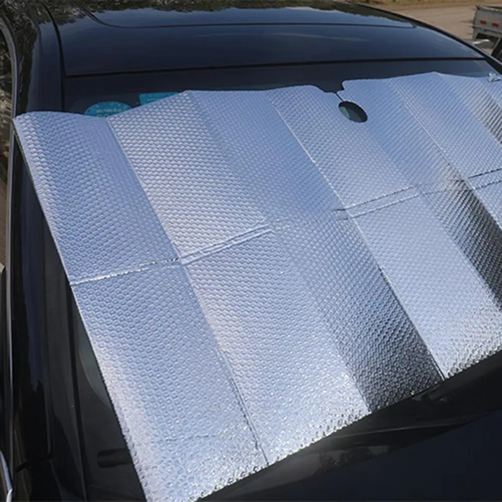 

Car Sunshade Heat Protection Foldable Aluminum Foil Vehicle Front Gear Shade for MPV UV Isolation Car Front Gear Sun Visor