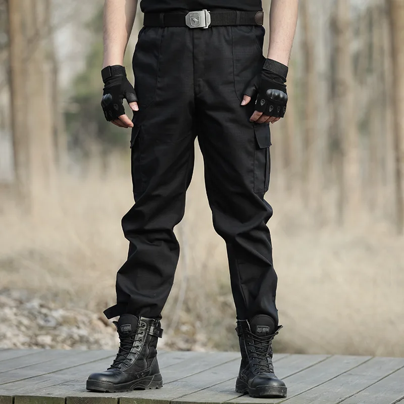 Новинка мужские прямые брюки карго с несколькими карманами 2020 повседневные