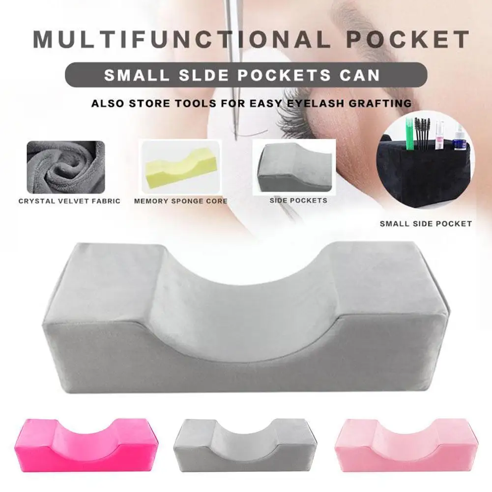 

Lash Pillow Neck Support Eyelash Pillow Soft Grafting Eyelash Makeup Foam Salon Pocket Pillow Extension Memory Eyelashes Wi