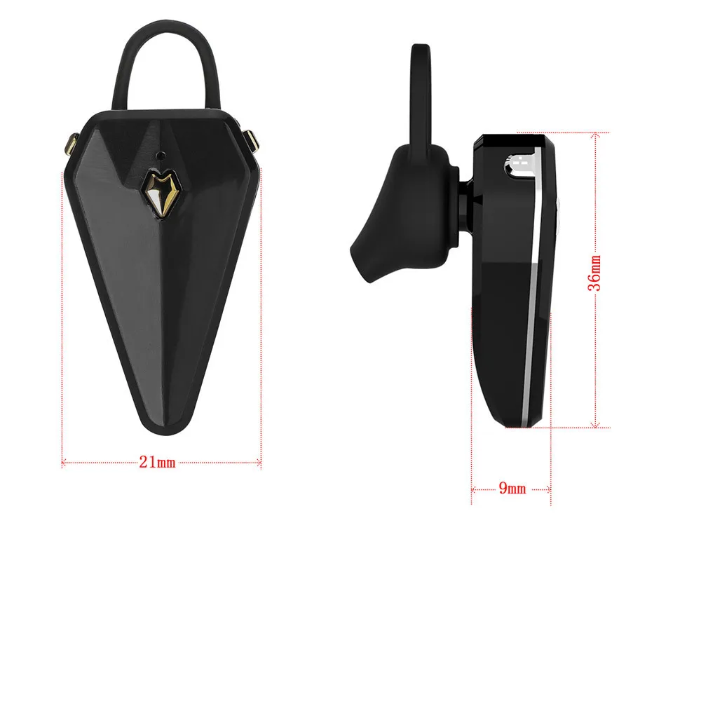 Mosunx Мини Bluetooth гарнитура Беспроводные наушники с микрофоном Регулировка