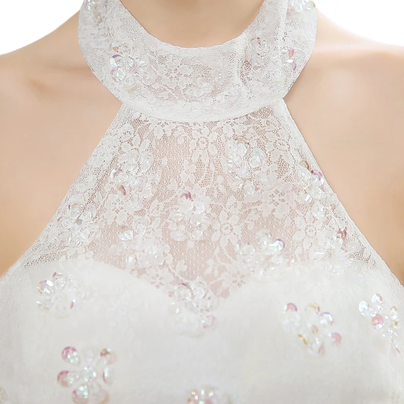 Свадебное платье LAMYA с лямкой на шее новинка 2020 корейский стиль невесты и