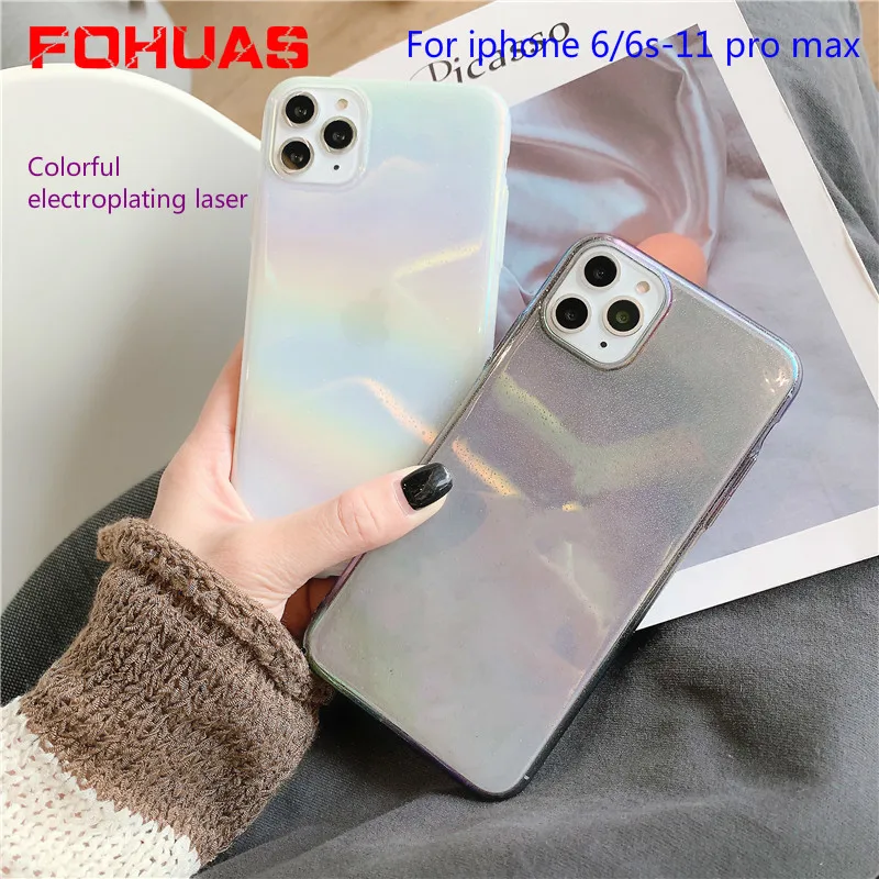 Новый цветной Чехол для мобильного телефона из ТПУ с гальваническим излучением