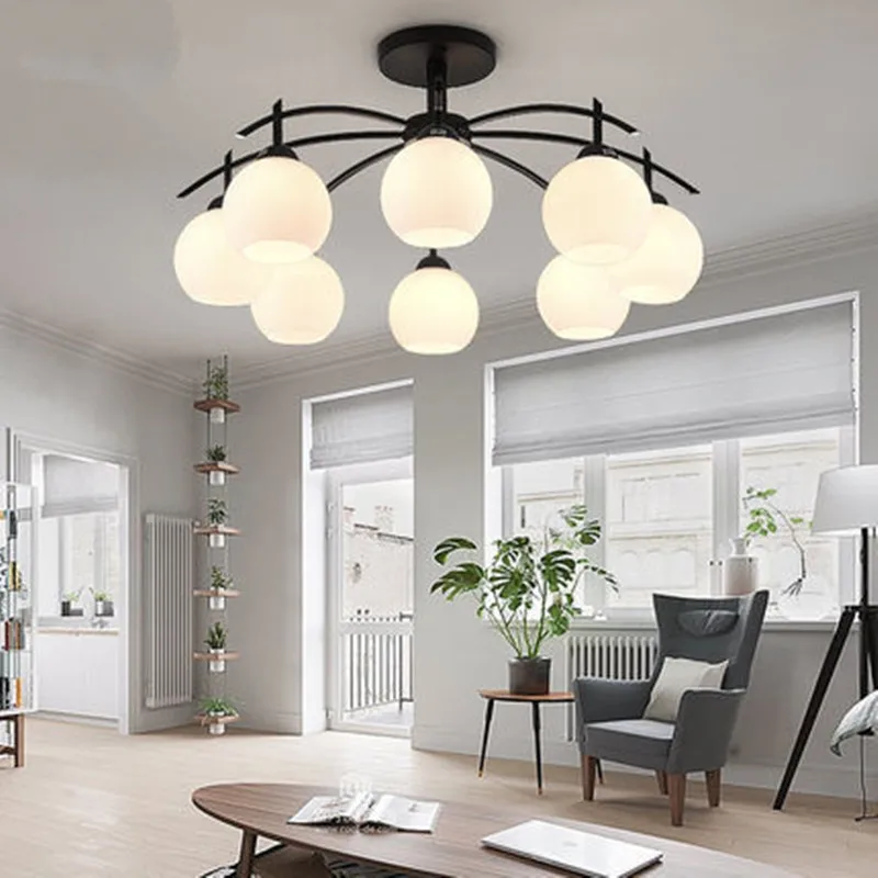 Современные светодиодные потолочные люстры для гостиной спальни кухни декора