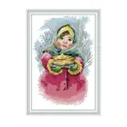 Набор для вышивки крестиком для девочек, наборы для рукоделие вышивка ручная работа, нитки DMC, 14 карат, 11 карат