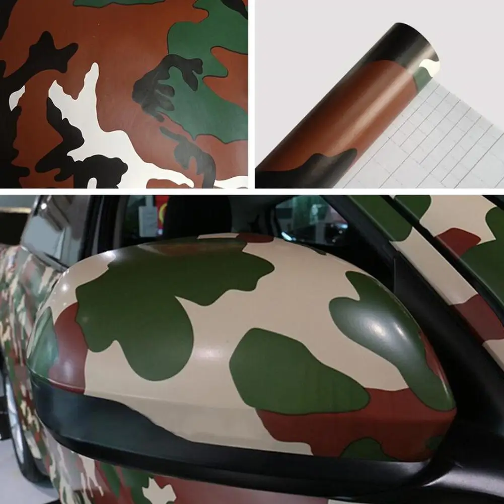 Автомобильная защитная пленка Лесной камуфляж виниловая наклейка сделай сам
