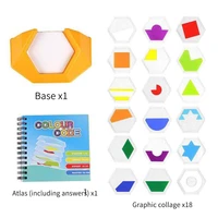 color code logic jigsaws figure cognition for kids educational toy safe kindergarten spatial thinking gift learning games skills