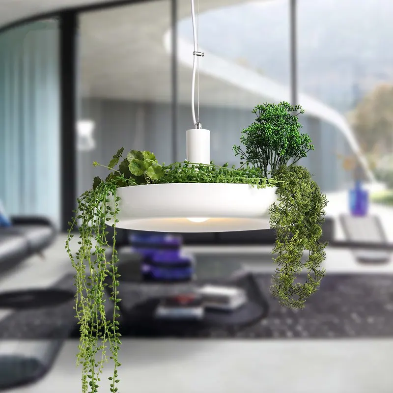 

Nordic DIY Sky Garden Pendant Lights Flower Pot Led Industrial Lamp Luminaire Suspendu Indoor Lighting Hanging Light Fixture E27