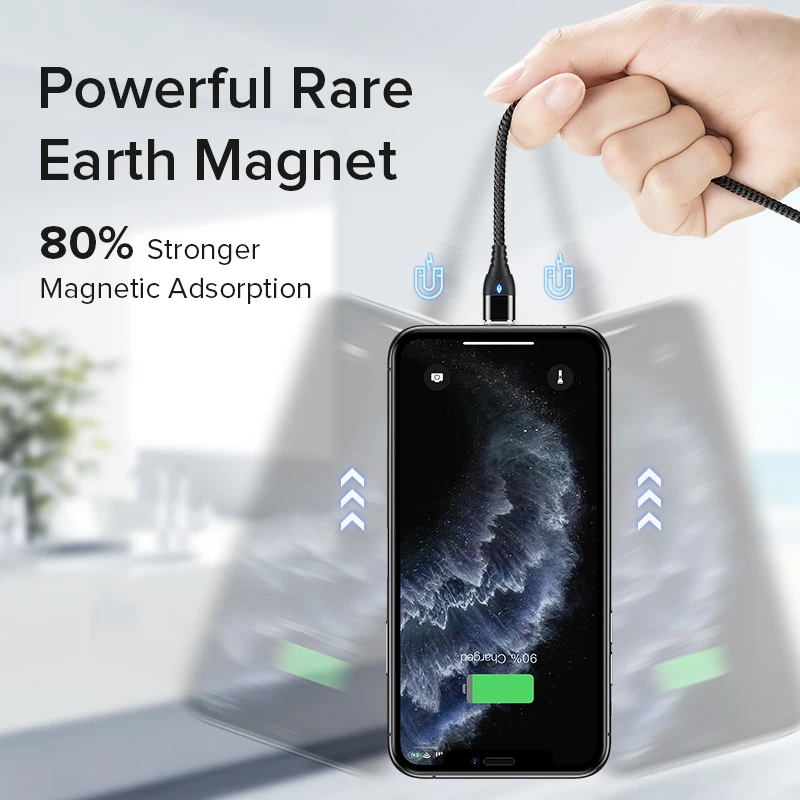 GETIHU 2 м 3A Магнитный кабель для быстрой зарядки с разъемом Micro USB Type-C Магнит