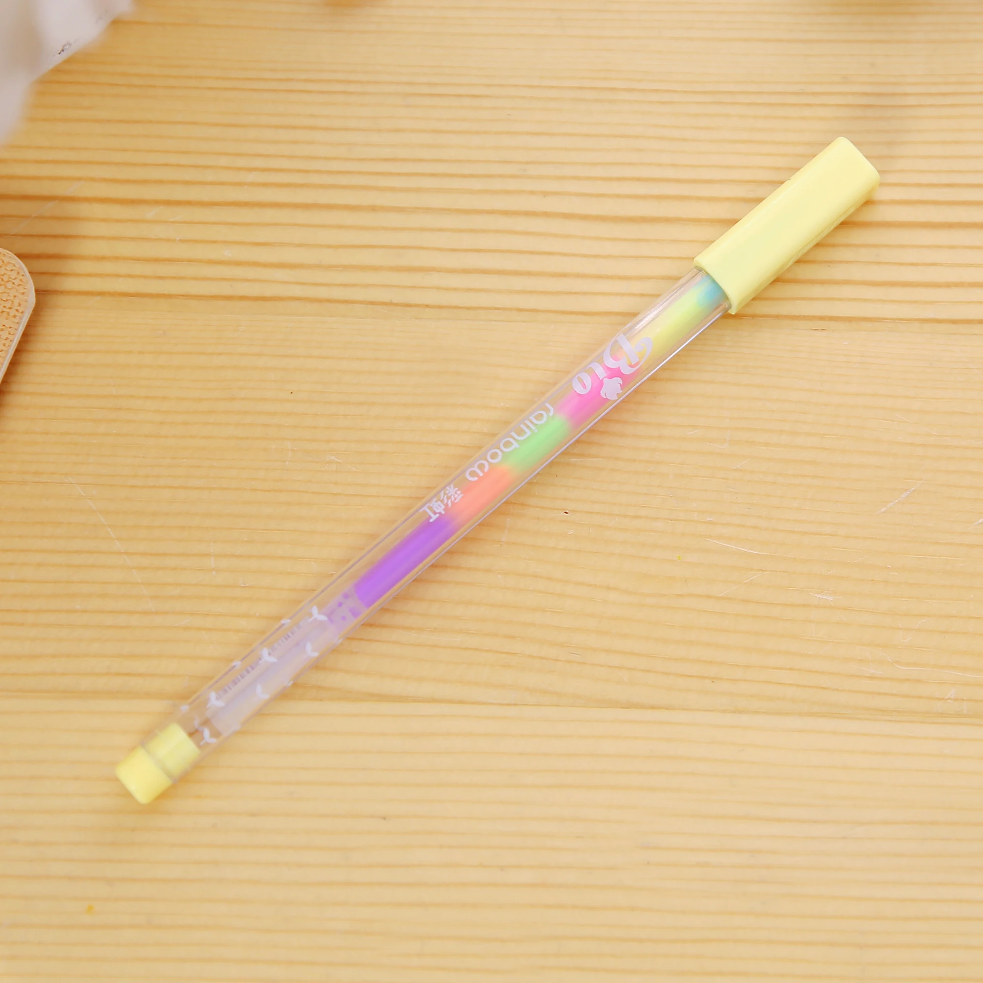 Радужная цветная гелевая ручка дневник хайлайтер черная карта 6 в 1 цветной мел