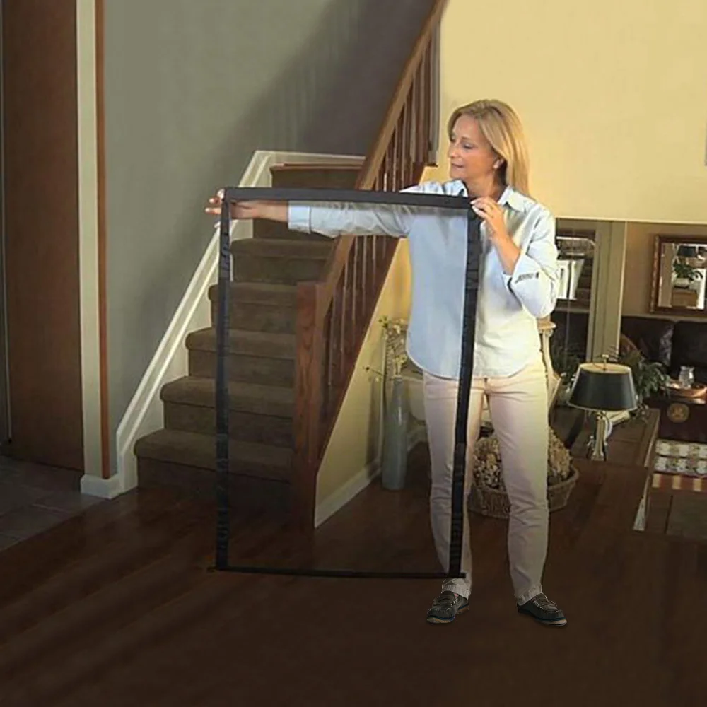 New Pet Barrier Fences Portable Folding Breathable Mesh Dog Gate Separation Guard Isolated Fence Dogs Baby Safety | Дом и сад