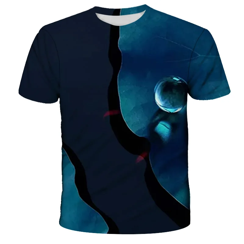 

2021 T-Shirt Kids 3D Printed Fun Tops Short Sleeve Summer Tee Children Cloth Boys/Girls Shirts 4-14T