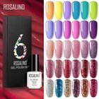 УФ-лак ROSALIND набор гель-лаков для ногтей, 14 цветов, набор для маникюра, топ и база