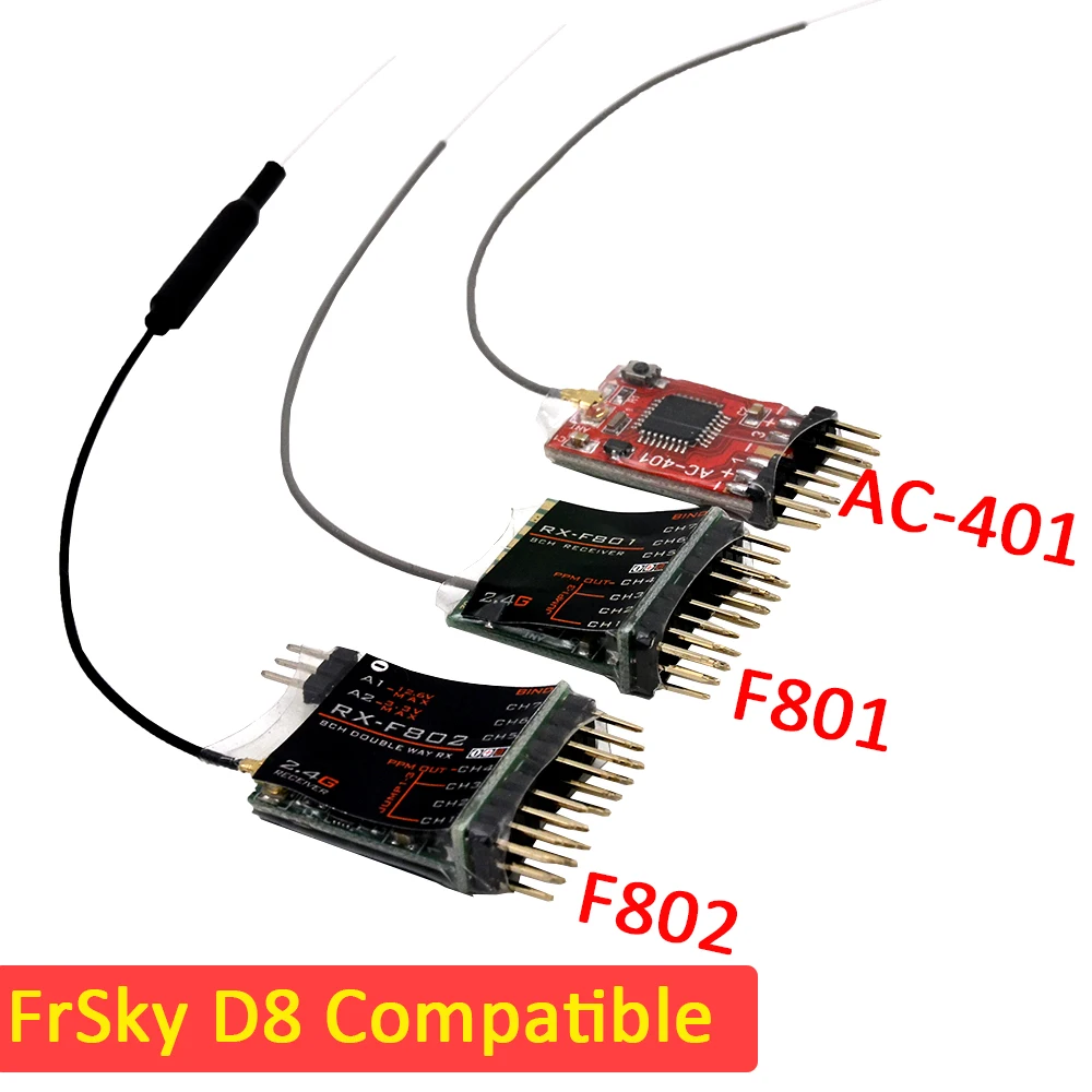 FrSky джемпер RadioMaster D8 режим 4 /8 канальный приемник AC401/ F80/ F802er для X9D/ X9D P/ QX7 XJT DFT DJT