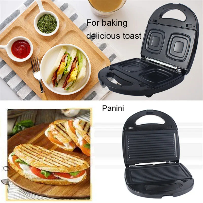 Электрическая сэндвич машина 6 в 1 вафельная тостер пончики выпечка