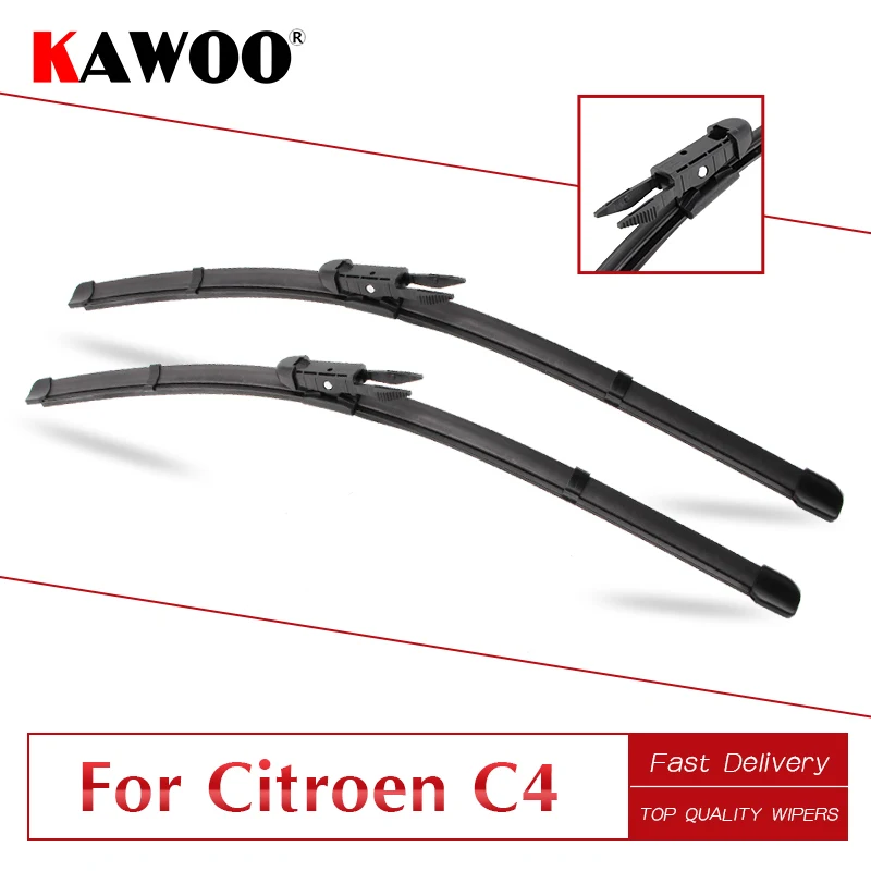 Стеклоочистители KAWOO для Citroen C4 MK1/MK2/C4 Aircross/C4 Grand Picasso мягкие резиновые