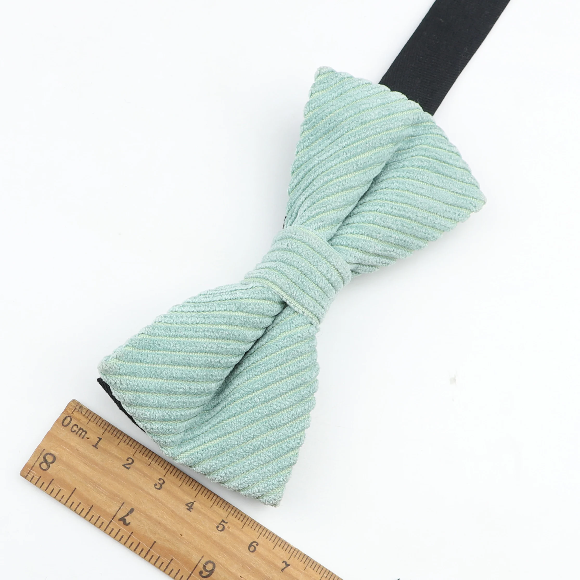 Мужской вельветовый галстук бабочка гибкий гладкий мягкий матовый декоративный